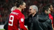 Zlatan Ibrahimovic and Jose Mourinho at Manchester United